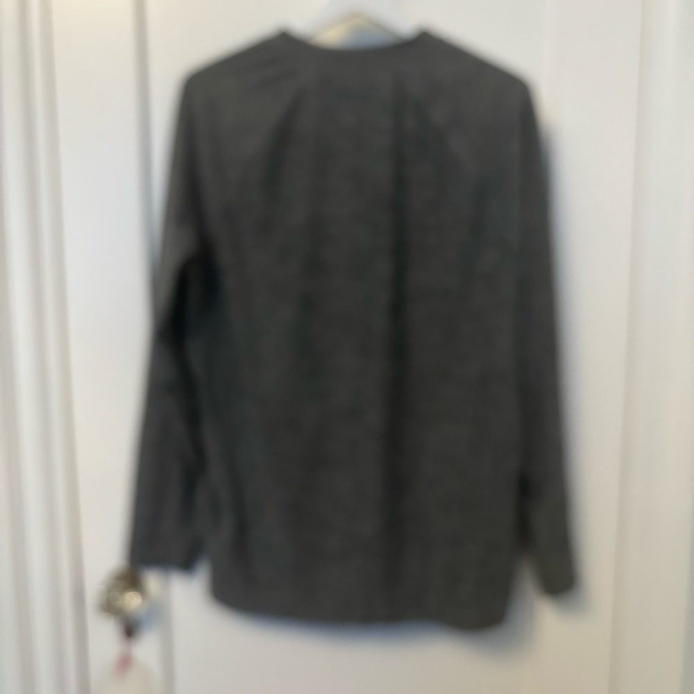 Lands' End Gray Rash Guard Swim Top - Picture 6 of 7